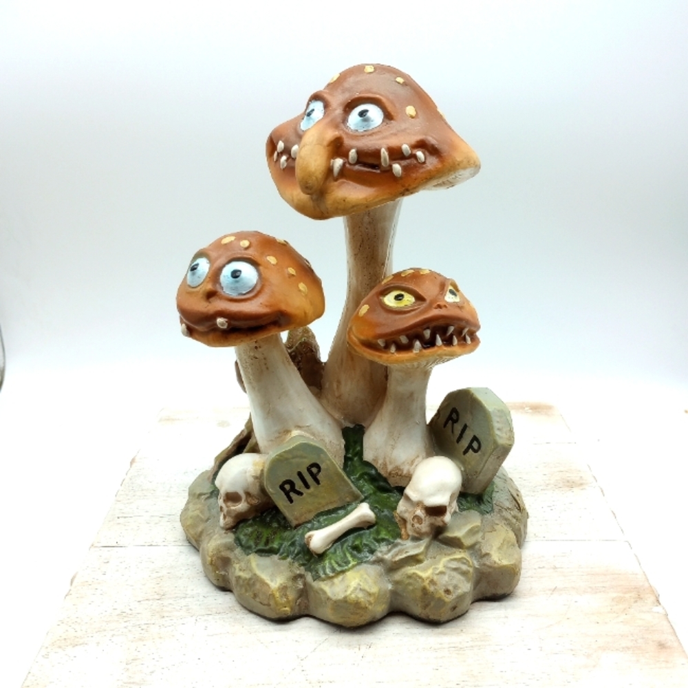 Spooky Halloween Mushroom Cemetery